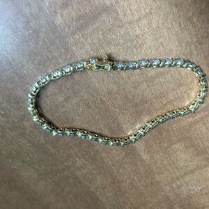 Ross-Simons Gold and Silver Diamond Bracelet